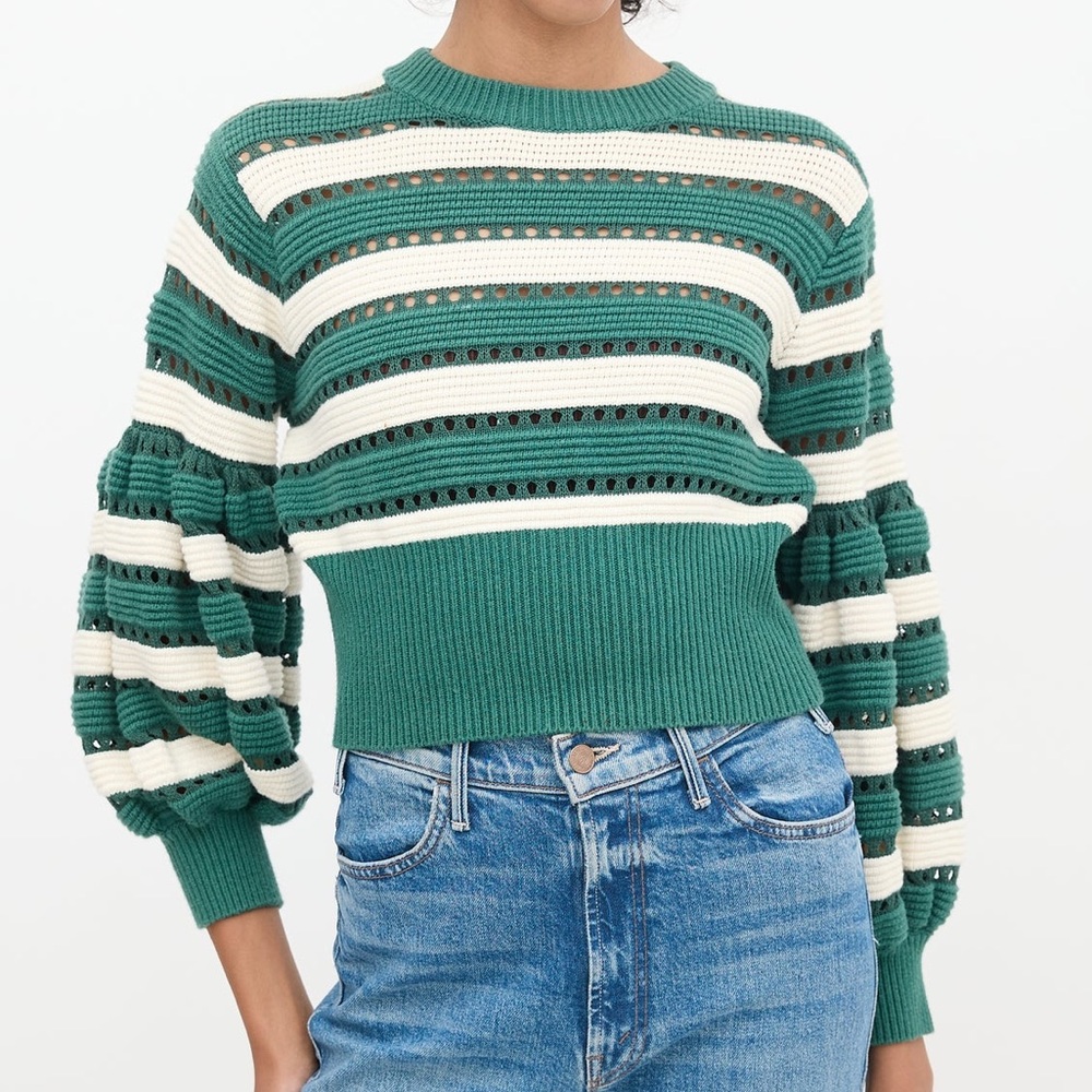 Self-Portrait
Greey & Multicolour Striped Cut Out Sweater size medium‎